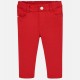 Mayoral Spodnie 560-60 czerwone super skinny fit dla dziewczynki z dzianiny