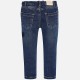 Mayoral Spodnie 4546-26 jeansowe regular fit z haftem dla dziewczynki