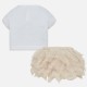 Komplet Mayoral 1950-77 Komplet koszulka i spódniczka tiulowa dla dziewczynki Baby