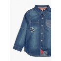 Koszula BOBOLI 527217-BLUE Koszula jeansowa chłopięca