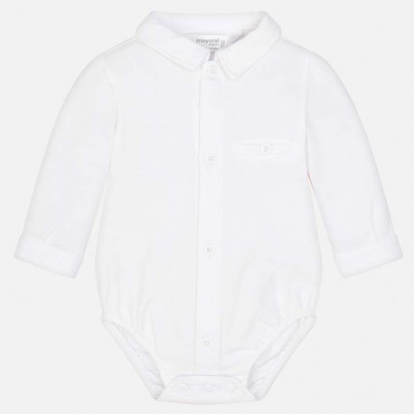 Koszula Mayoral 1738-44 Body koszulowy z długim rękawem dla chłopca Newborn