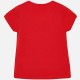 Bluzka Mayoral 6012-76 Koszulka z krótkim rękawem z nadrukiem ust dla dziewczyny